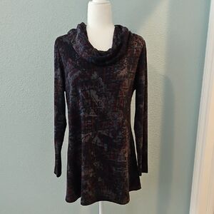 Elegant Multicolor Cowl Neck Sweater